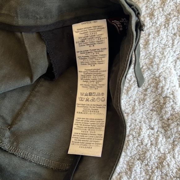 Comptoir des cotonniers dark green casual pant - Picture 7 of 8